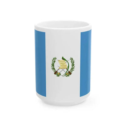 Flag of Guatemala (Guatemala) White Coffee Mug 15oz - Go Mug Yourself