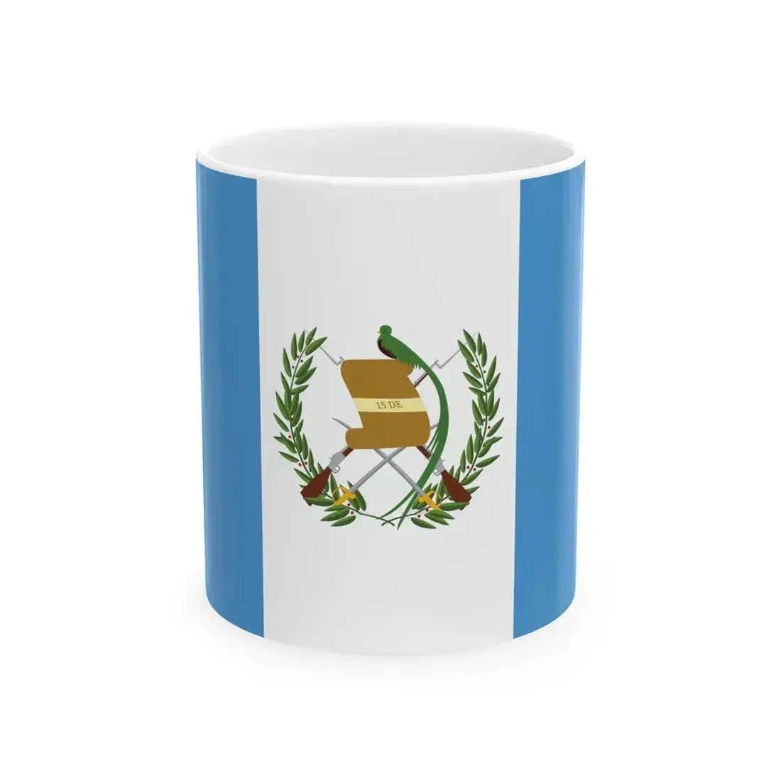 Flag of Guatemala variant (Guatemala) White Coffee Mug 11oz - Go Mug Yourself