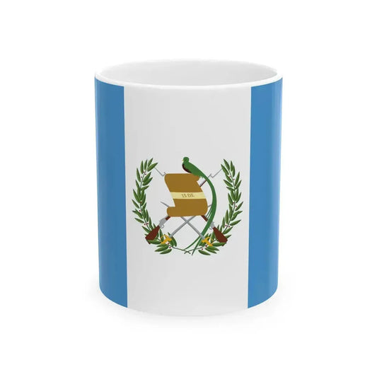 Flag of Guatemala variant (Guatemala) White Coffee Mug 11oz - Go Mug Yourself