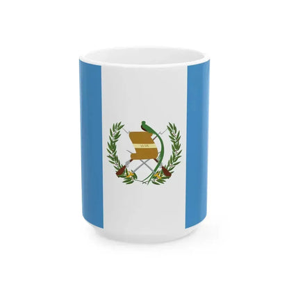 Flag of Guatemala variant (Guatemala) White Coffee Mug 15oz - Go Mug Yourself