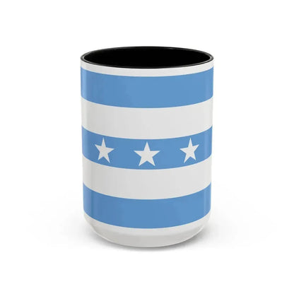 Flag of Guayaquil Ecuador - Accent Coffee Mug 15oz Black - Go Mug Yourself