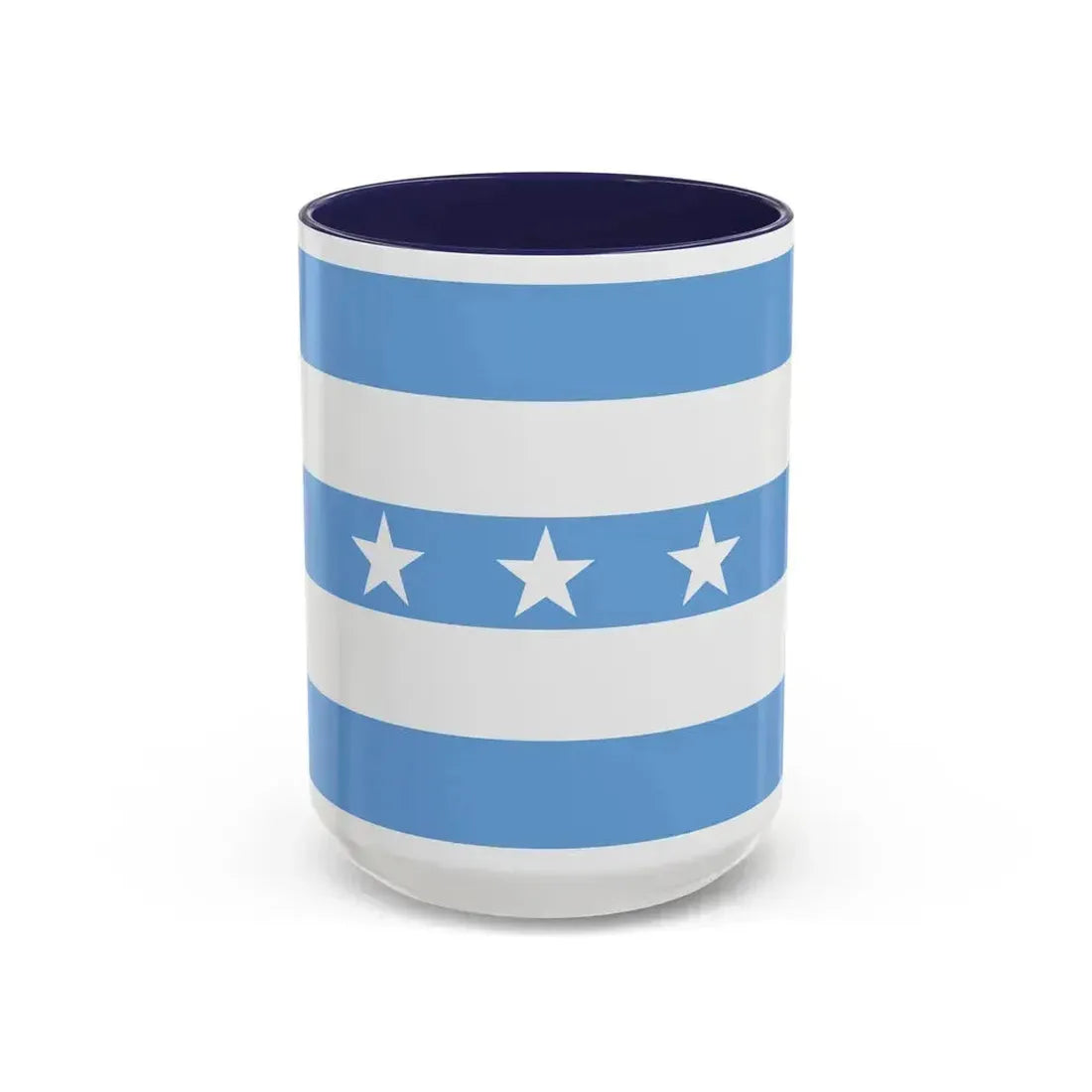 Flag of Guayaquil Ecuador - Accent Coffee Mug 15oz Navy - Go Mug Yourself