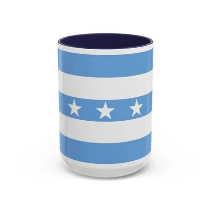 Flag of Guayaquil Ecuador - Accent Coffee Mug 15oz Navy - Go Mug Yourself