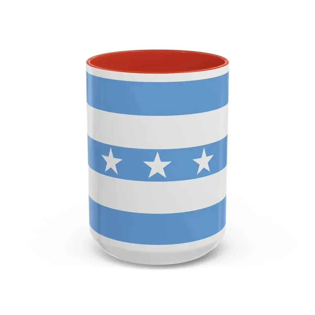 Flag of Guayaquil Ecuador - Accent Coffee Mug 15oz Red - Go Mug Yourself