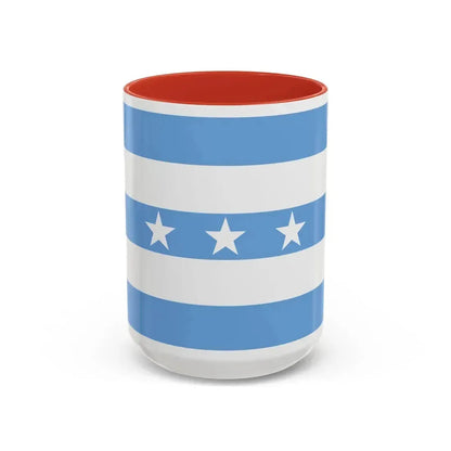 Flag of Guayaquil Ecuador - Accent Coffee Mug 15oz Red - Go Mug Yourself