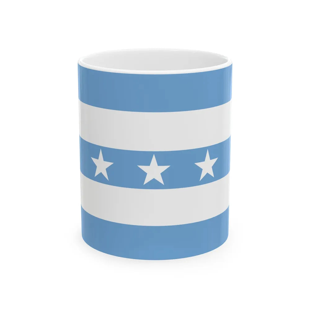 Flag of Guayaquil Ecuador - White Coffee Mug-11oz-Go Mug Yourself