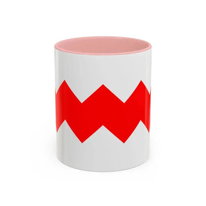 Flag of Gudja Malta - Accent Coffee Mug 11oz Pink - Go Mug Yourself