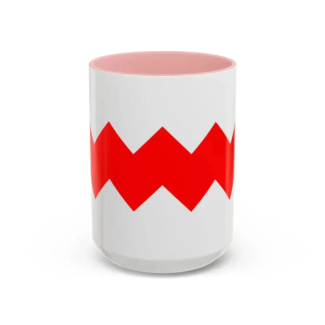 Flag of Gudja Malta - Accent Coffee Mug 15oz Pink - Go Mug Yourself
