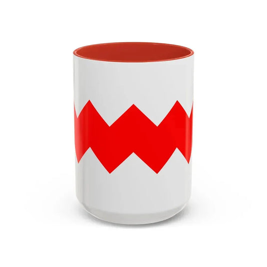 Flag of Gudja Malta - Accent Coffee Mug 15oz Red - Go Mug Yourself