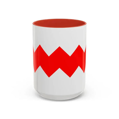 Flag of Gudja Malta - Accent Coffee Mug 15oz Red - Go Mug Yourself