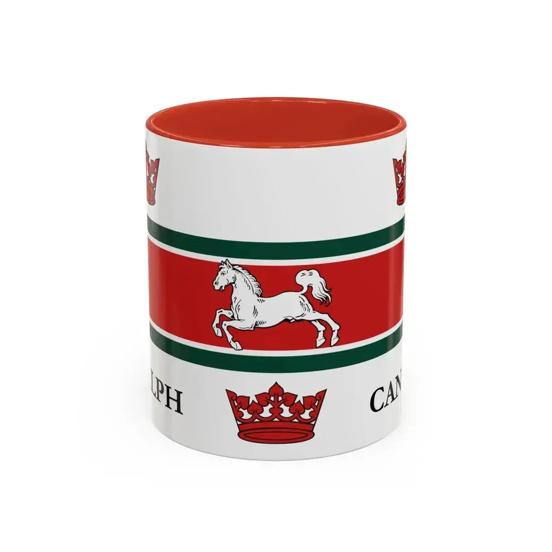 Flag of Guelph Canada - Accent Coffee Mug 11oz Red - Go Mug Yourself