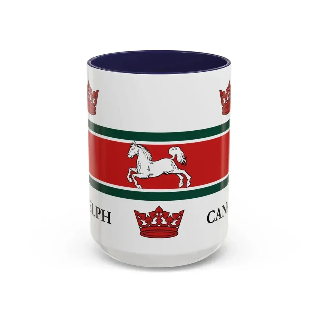 Flag of Guelph Canada - Accent Coffee Mug 15oz Navy - Go Mug Yourself