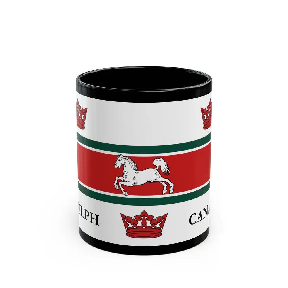 Flag of Guelph Canada - Black Coffee Mug-11oz-Go Mug Yourself