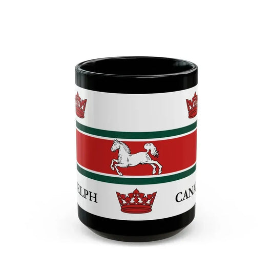 Flag of Guelph Canada - Black Coffee Mug 15oz - Go Mug Yourself