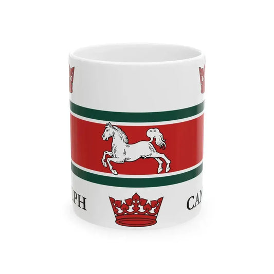 Flag of Guelph (Canada) White Coffee Mug 11oz - Go Mug Yourself