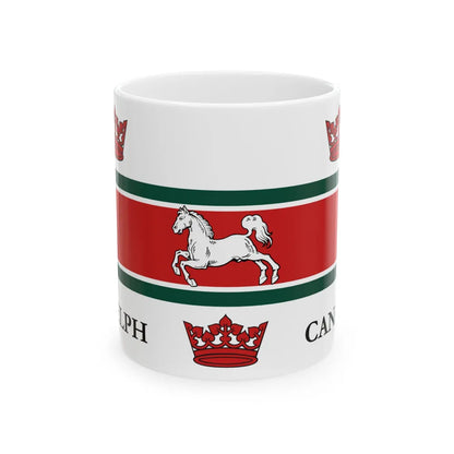 Flag of Guelph Canada - White Coffee Mug-11oz-Go Mug Yourself