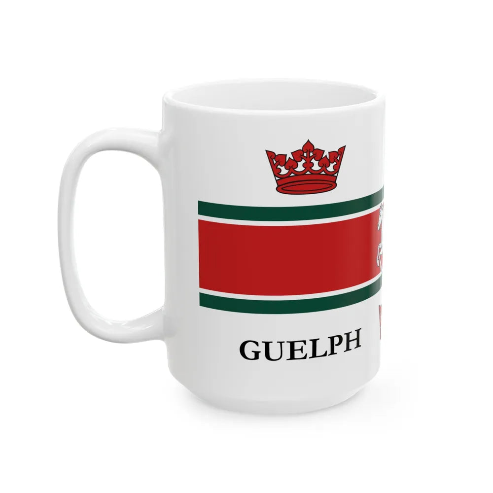 Flag of Guelph Canada - White Coffee Mug-Go Mug Yourself