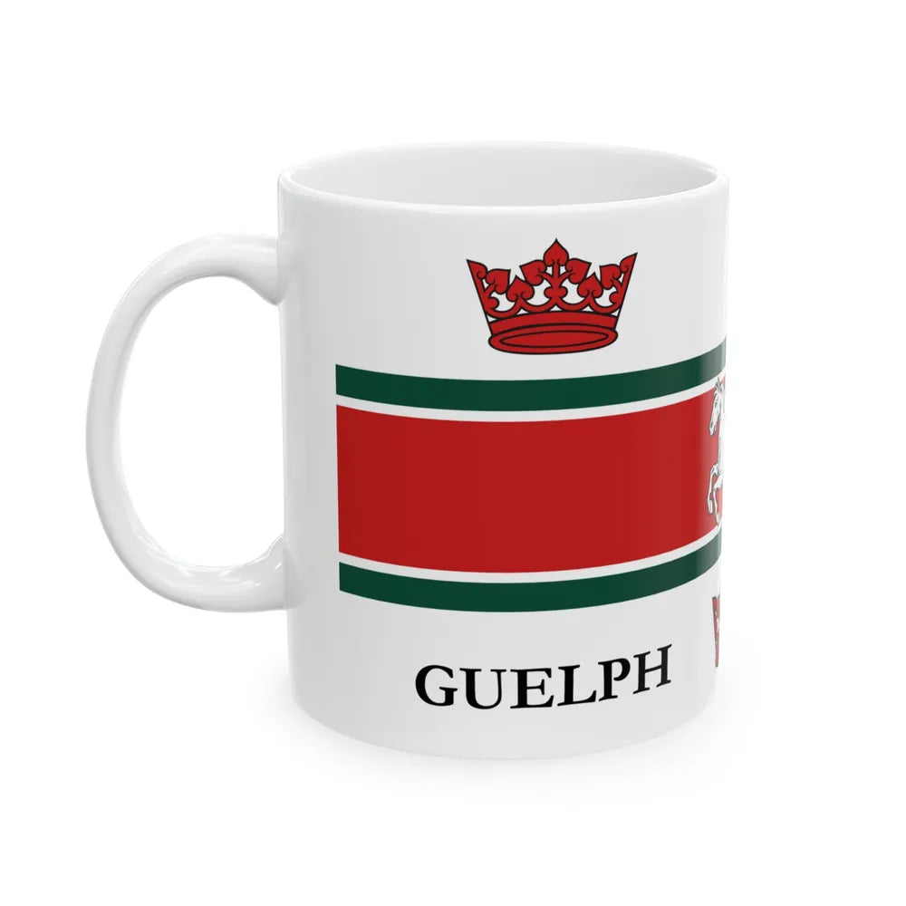 Flag of Guelph Canada - White Coffee Mug-Go Mug Yourself