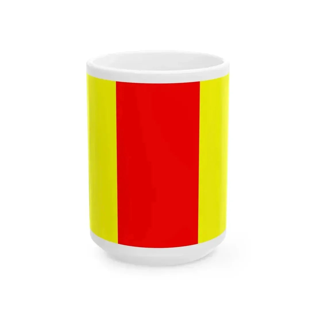 Flag of Guerlesquin (France) White Coffee Mug 15oz - Go Mug Yourself