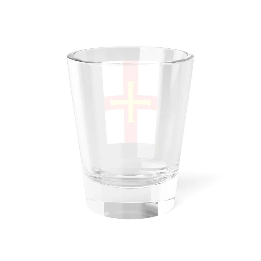 Flag of Guernsey vertical (United Kingdom) Shot Glass 1.5oz - Go Mug Yourself