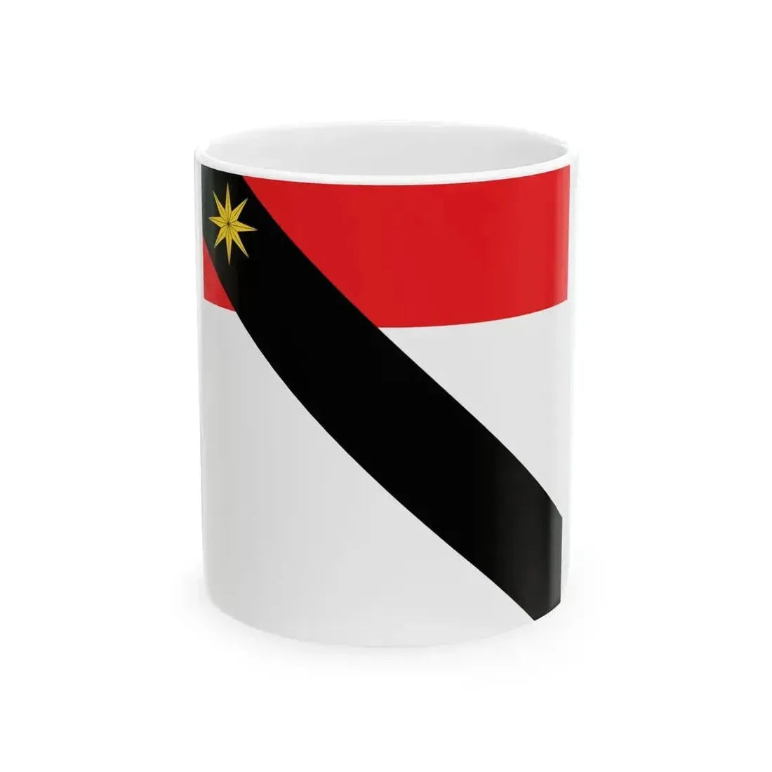 Flag of Guillaume de Challant (France) White Coffee Mug 11oz - Go Mug Yourself