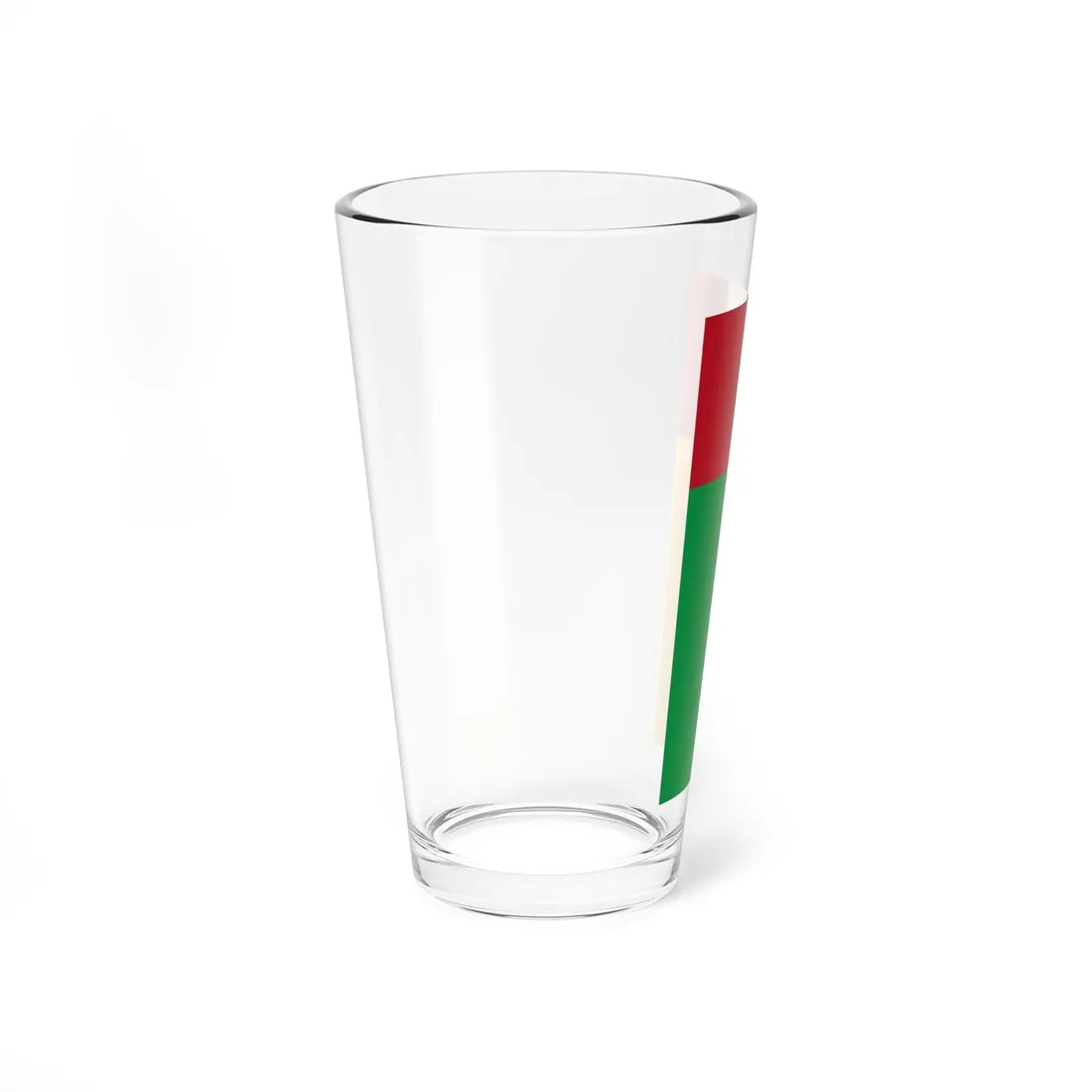 Flag of Guinea-Bissau vertical (Guinea) Pint Glass 16oz - Go Mug Yourself