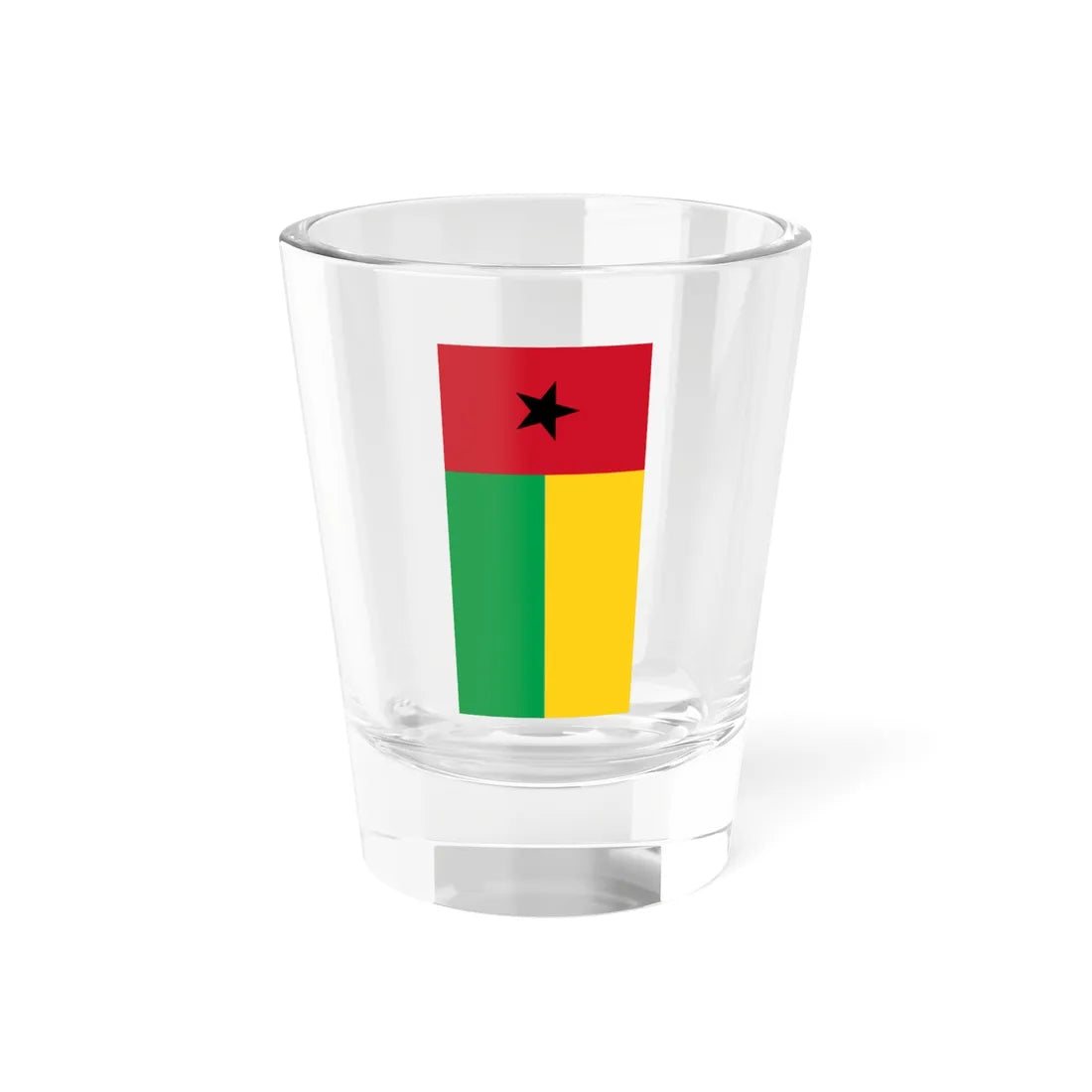 Flag of Guinea-Bissau vertical (Guinea) Shot Glass 1.5oz 1.5oz - Go Mug Yourself