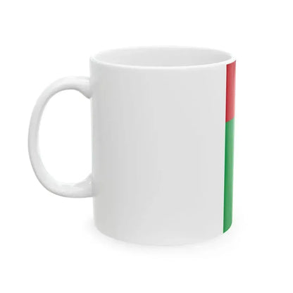 Flag of Guinea-Bissau vertical (Guinea) White Coffee Mug - Go Mug Yourself