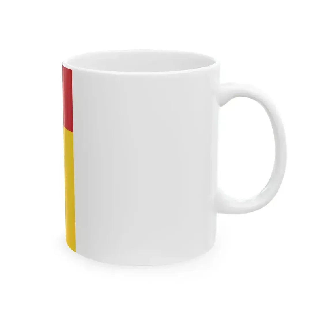 Flag of Guinea-Bissau vertical (Guinea) White Coffee Mug - Go Mug Yourself