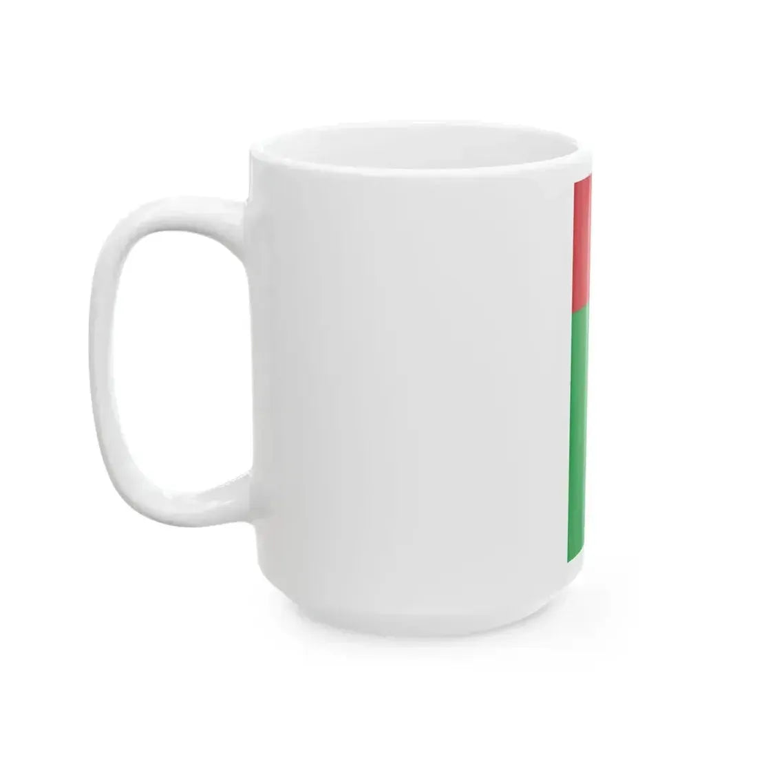 Flag of Guinea-Bissau vertical (Guinea) White Coffee Mug - Go Mug Yourself