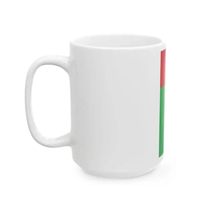 Flag of Guinea-Bissau vertical (Guinea) White Coffee Mug - Go Mug Yourself