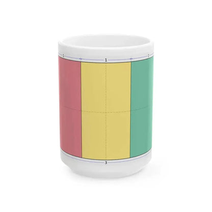 Flag of Guinea construction sheet (Guinea) White Coffee Mug 15oz - Go Mug Yourself