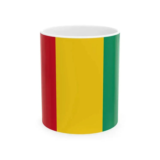 Flag of Guinea (Guinea) White Coffee Mug 11oz - Go Mug Yourself