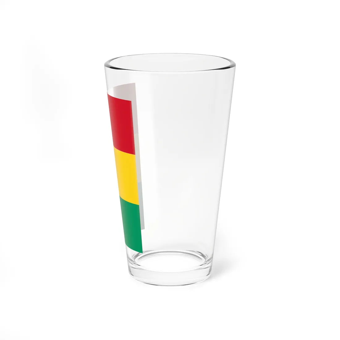 Flag of Guinea vertical (Guinea) Pint Glass 16oz - Go Mug Yourself