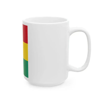 Flag of Guinea vertical (Guinea) White Coffee Mug - Go Mug Yourself