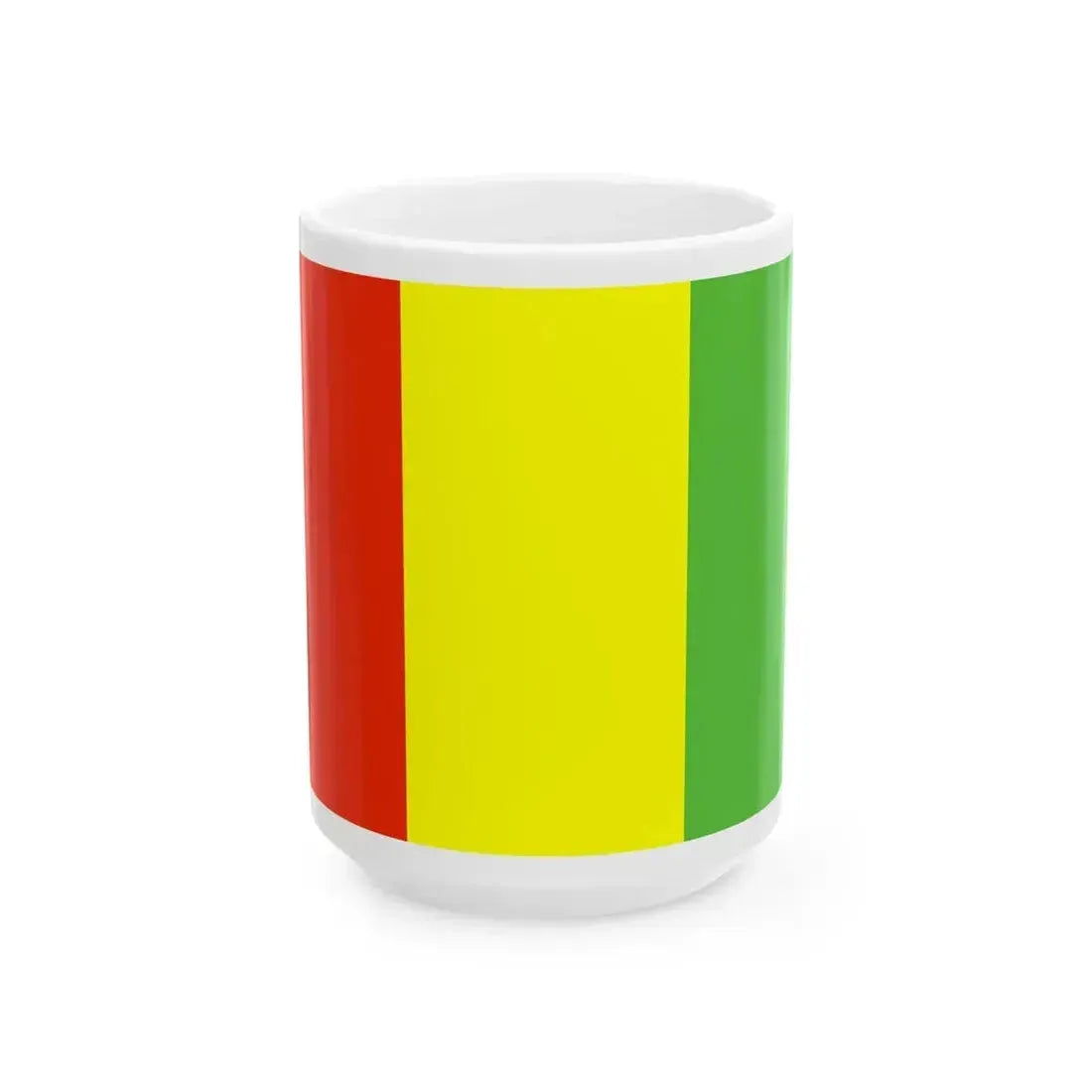 Flag of Guinea WFB 2000 (Guinea) White Coffee Mug 15oz - Go Mug Yourself