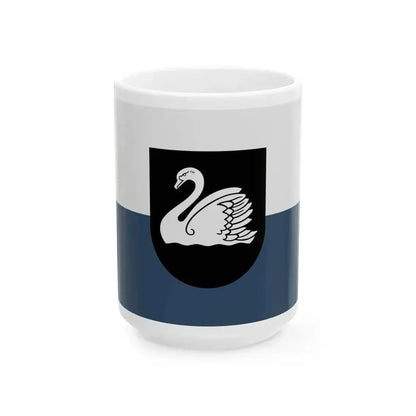 Flag of Gulbene (Latvia) White Coffee Mug 15oz - Go Mug Yourself