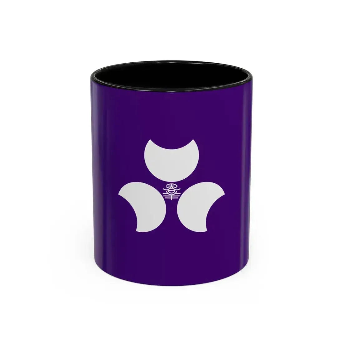 Flag of Gunma Prefecture Japan - Accent Coffee Mug 11oz Black - Go Mug Yourself