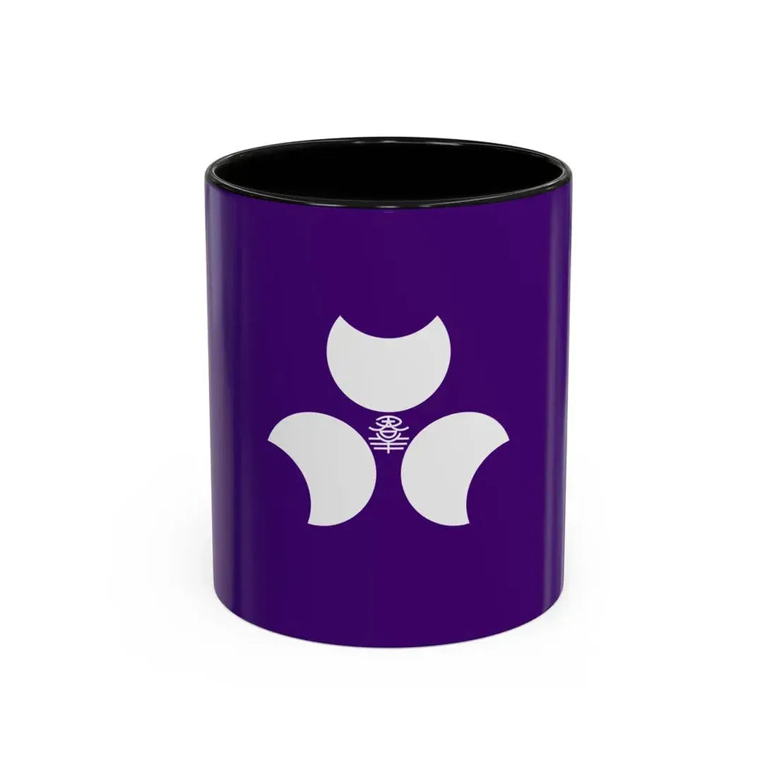 Flag of Gunma Prefecture Japan - Accent Coffee Mug 11oz Black - Go Mug Yourself