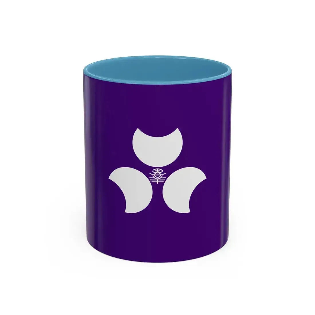 Flag of Gunma Prefecture Japan - Accent Coffee Mug 11oz Light Blue - Go Mug Yourself