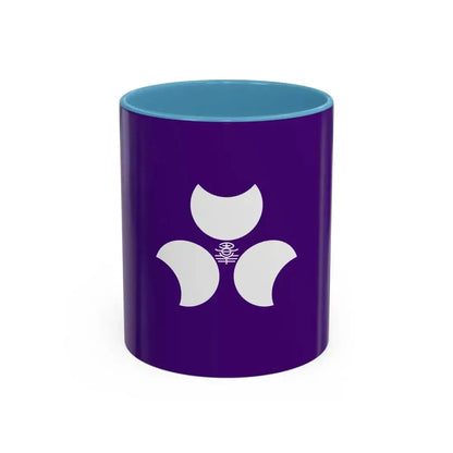 Flag of Gunma Prefecture Japan - Accent Coffee Mug 11oz Light Blue - Go Mug Yourself