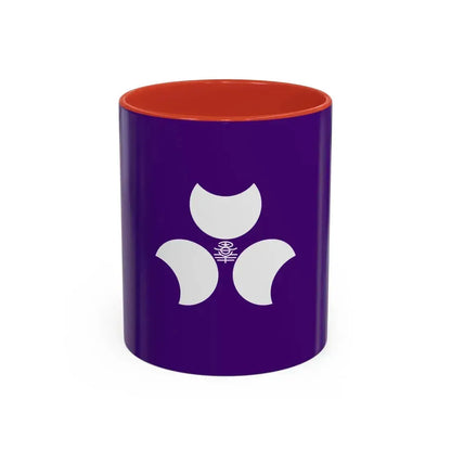 Flag of Gunma Prefecture Japan - Accent Coffee Mug 11oz Red - Go Mug Yourself