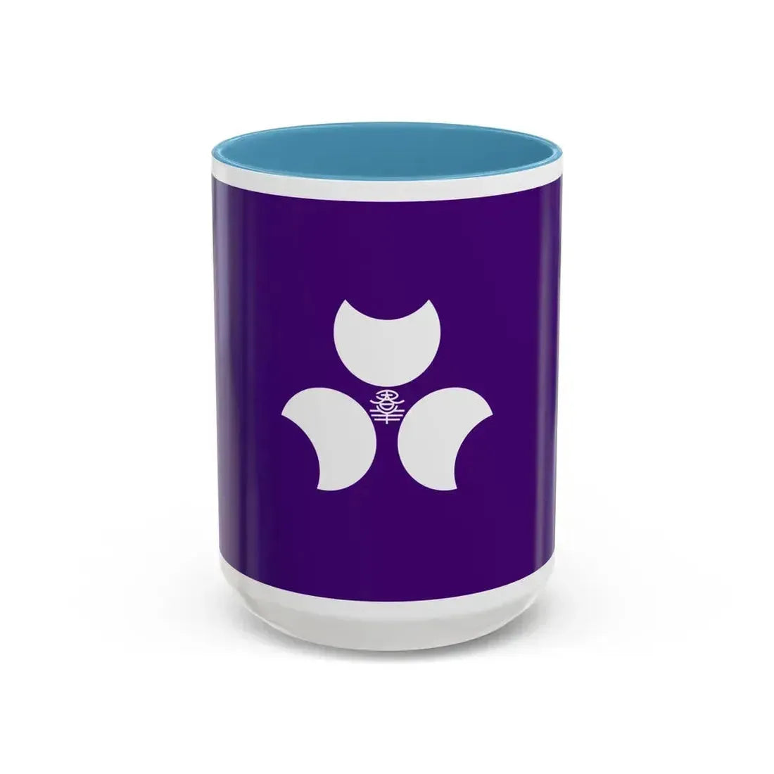 Flag of Gunma Prefecture Japan - Accent Coffee Mug 15oz Light Blue - Go Mug Yourself