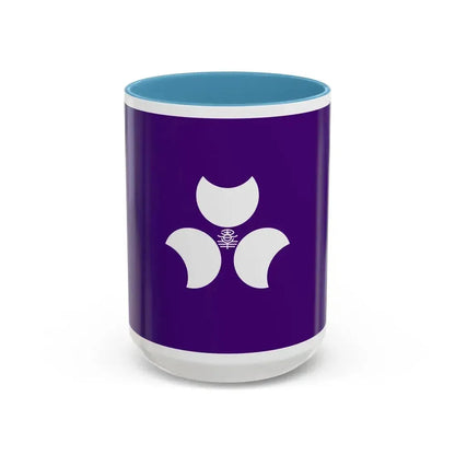 Flag of Gunma Prefecture Japan - Accent Coffee Mug 15oz Light Blue - Go Mug Yourself