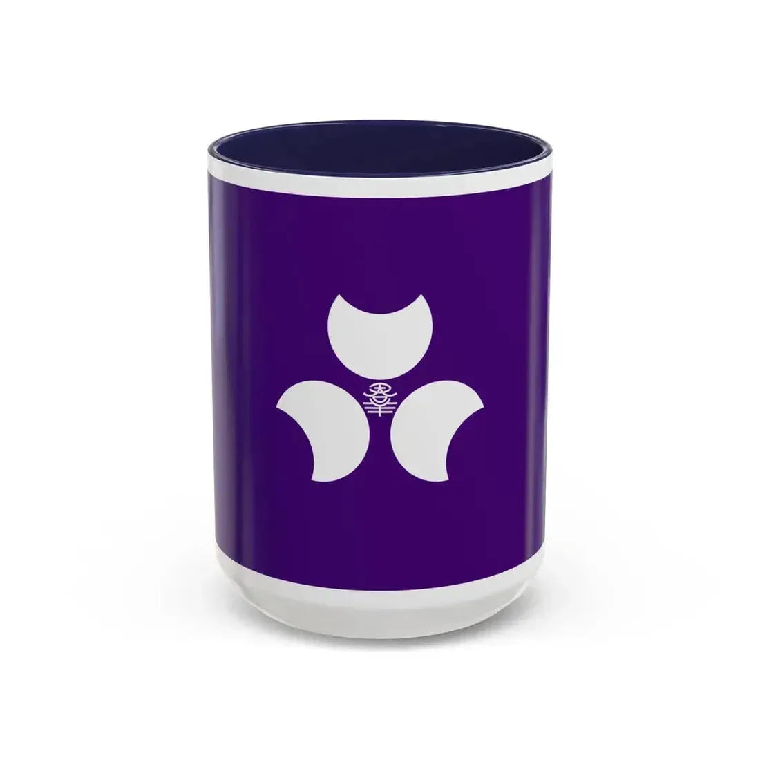 Flag of Gunma Prefecture Japan - Accent Coffee Mug 15oz Navy - Go Mug Yourself