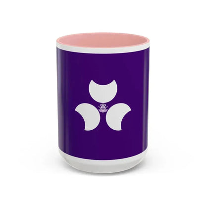 Flag of Gunma Prefecture Japan - Accent Coffee Mug 15oz Pink - Go Mug Yourself