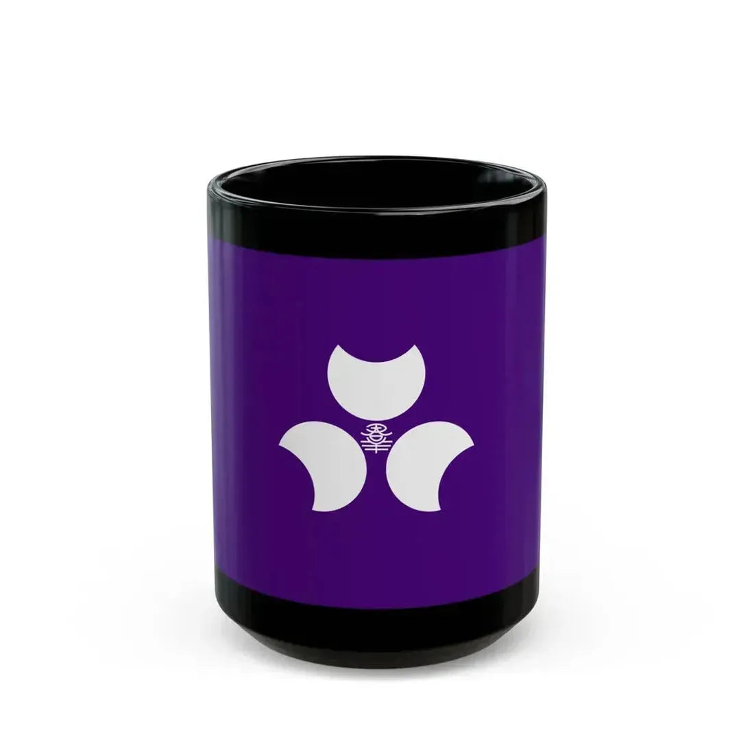 Flag of Gunma Prefecture Japan - Black Coffee Mug 15oz - Go Mug Yourself