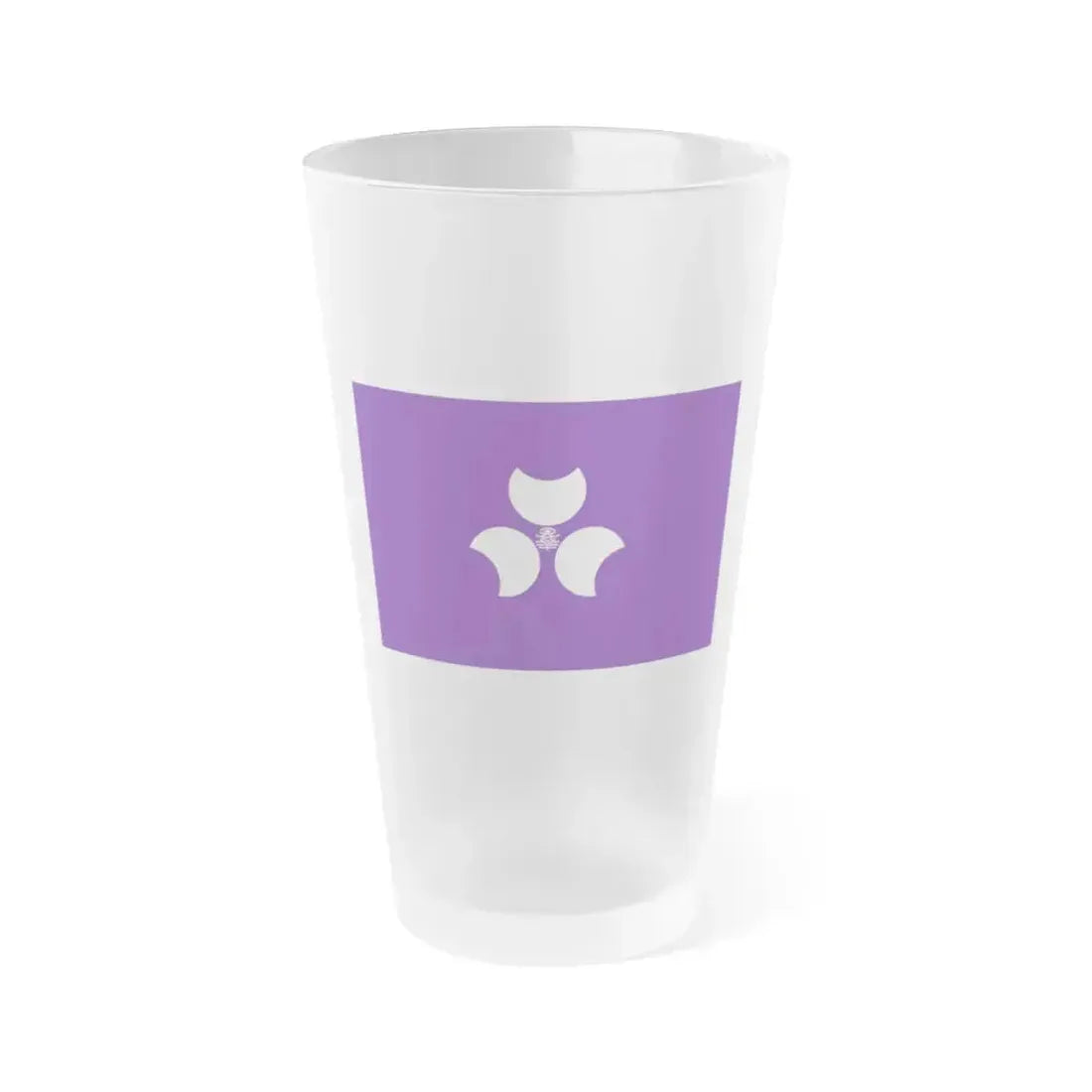 Flag of Gunma Prefecture Japan - Frosted Pint Glass 16oz 16oz Frosted - Go Mug Yourself