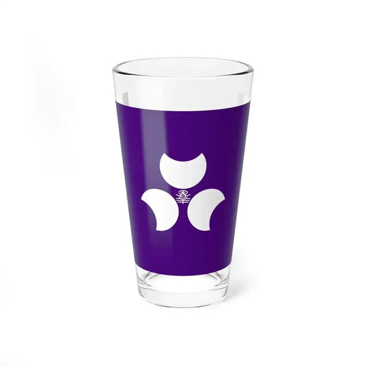 Flag of Gunma Prefecture Japan - Pint Glass 16oz 16oz - Go Mug Yourself