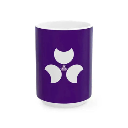 Flag of Gunma Prefecture (Japan) White Coffee Mug 15oz - Go Mug Yourself